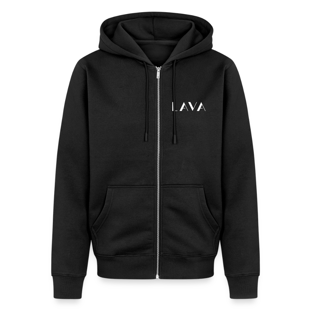 LAVA Zipper Hoodie "Not for me" - Schwarz