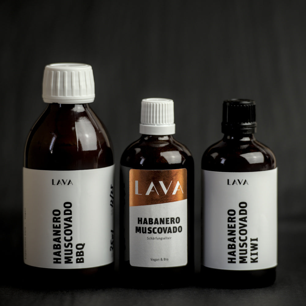 Set: LAVA Habanero Muscovado + KIWI + BBQ (3 pcs)