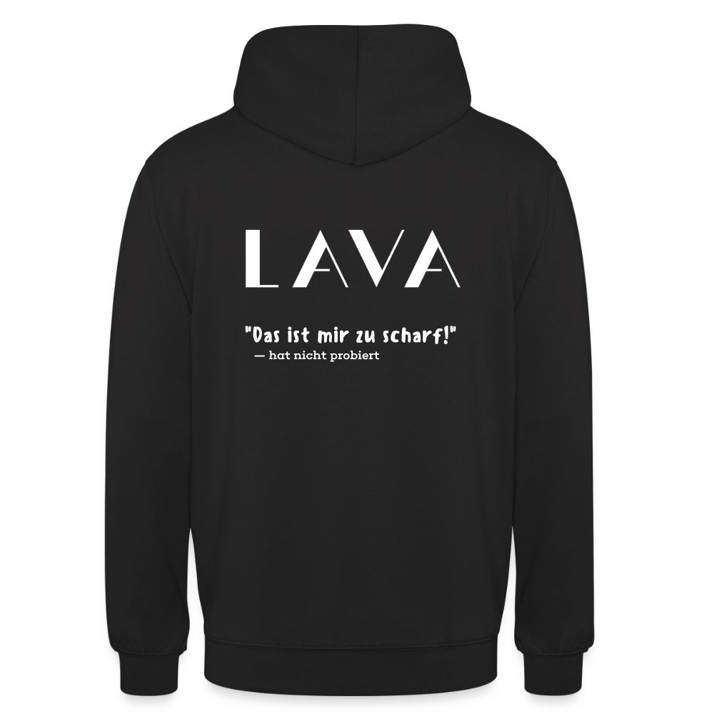 LAVA Hoodie "Zu Scharf" - Schwarz