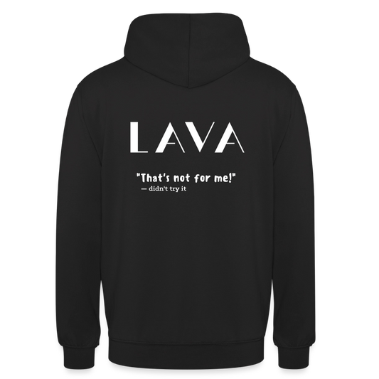 LAVA Hoodie "Not for me" - Schwarz