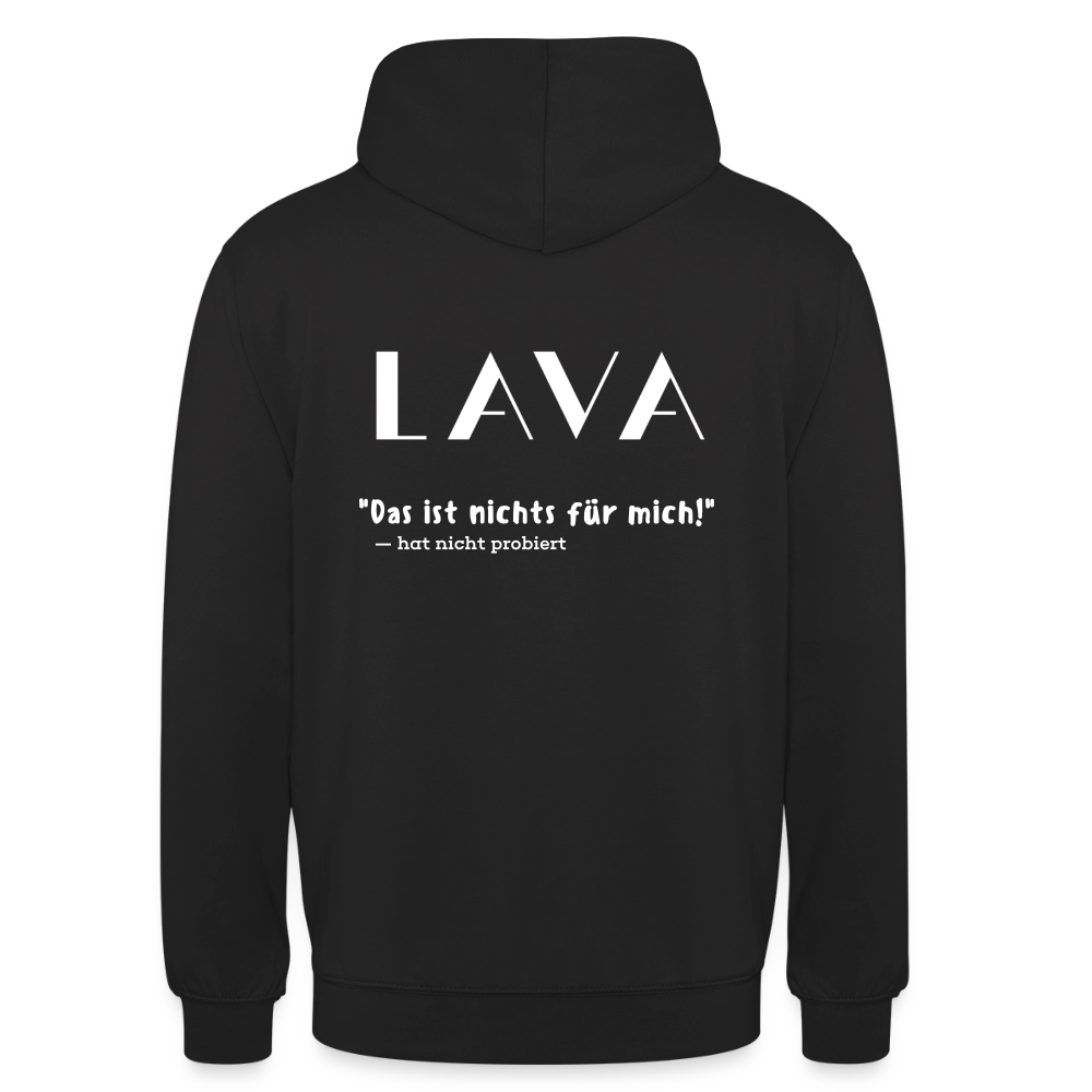 LAVA Hoodie "Nicht für mich" - Schwarz