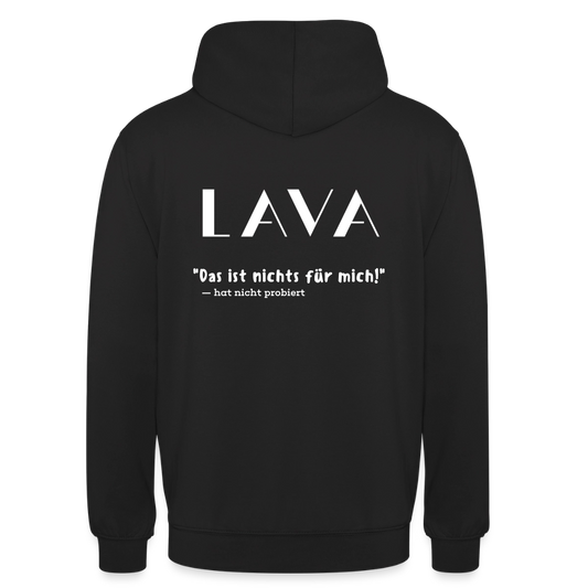LAVA Hoodie "Nicht für mich" - Schwarz