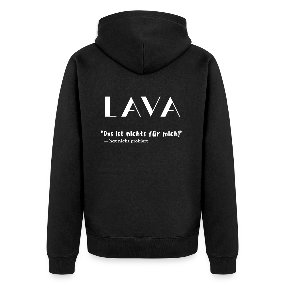 LAVA Zipper Hoodie "Nicht für mich" - Schwarz