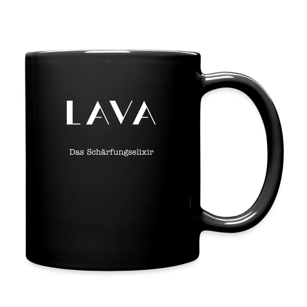 LAVA Tasse "Schärfungselixier" - Schwarz