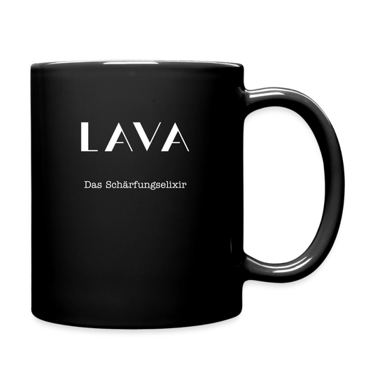 LAVA Tasse "Schärfungselixier" - Schwarz